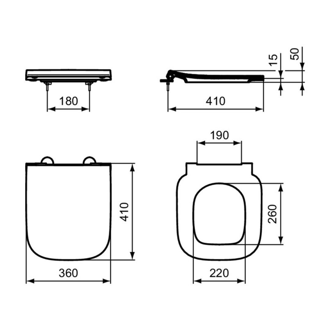 Тоалетна седалка I.LIFE S T532901 – Ideal Standard 11.21.58.0033 – снимка 1